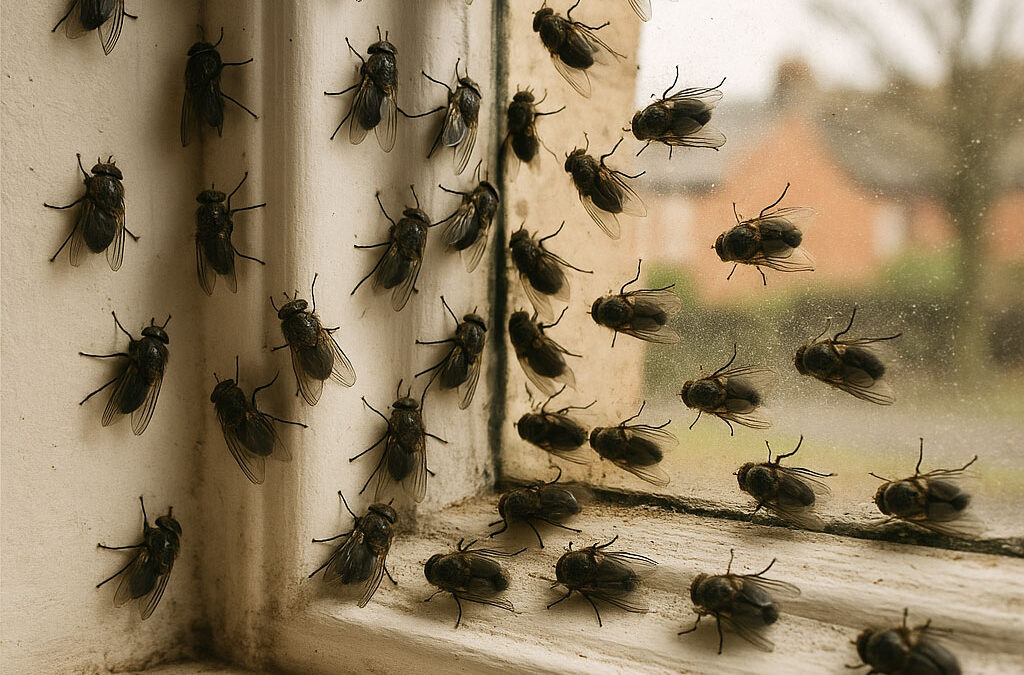Cluster Flies in Autumn