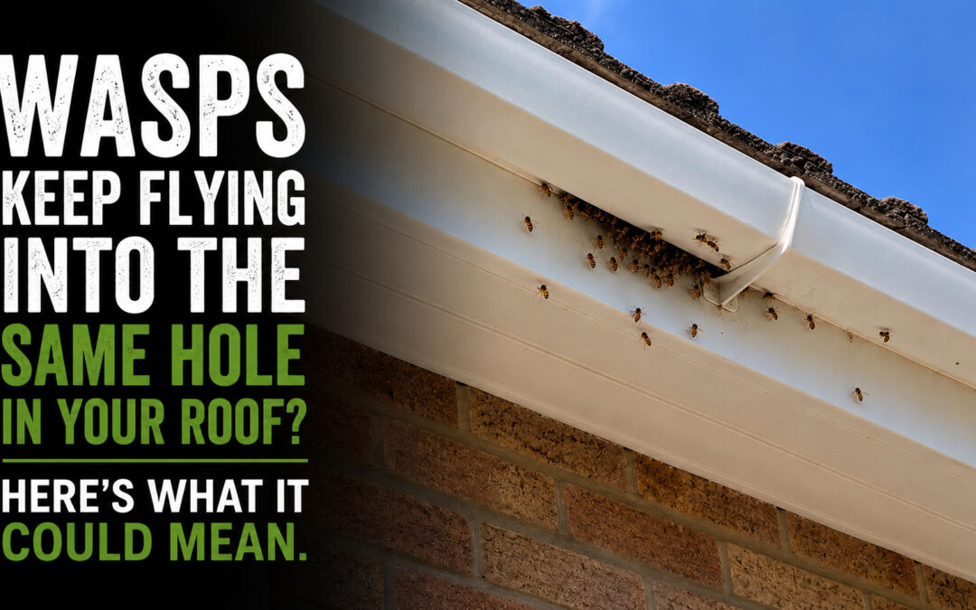 Why Wasps Keep Flying Into the Same Hole in Your Roof